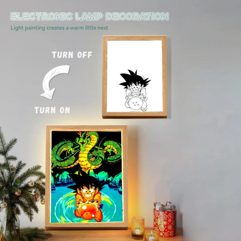 Dragon Ball Light Painting Photo Frame  LED Night Light - Image 2