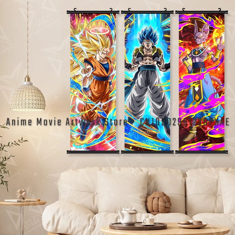 Goku Black Dragon Ball Z Canvas Wall Scroll - Image 3