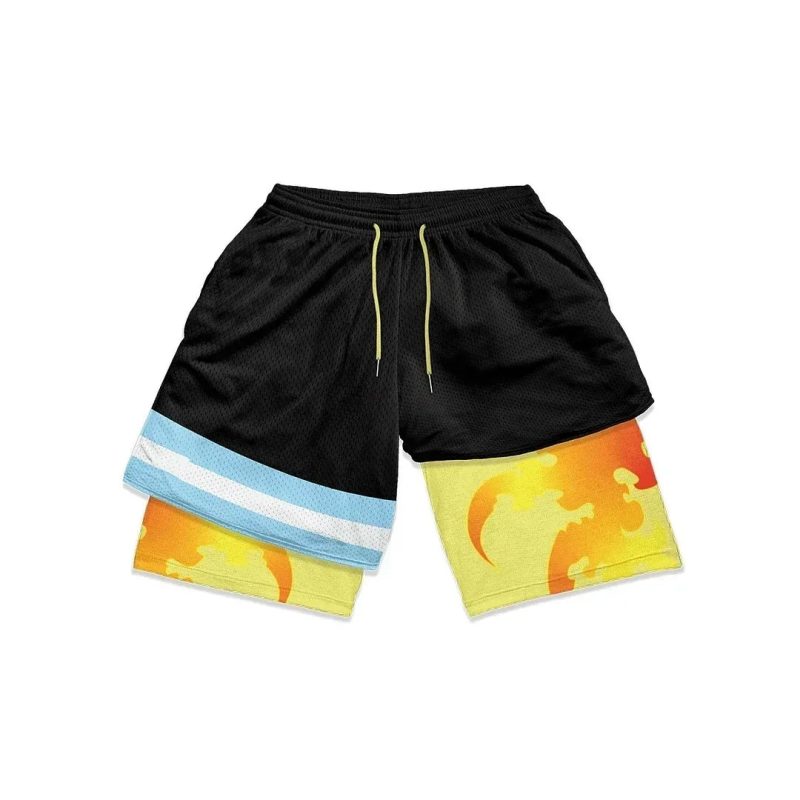 Anime Dragon Ball Son Goku Shorts – 2023 Men's Double-Layer Sportswear - Image 7