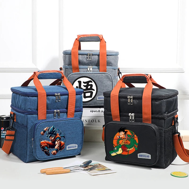 Dragon Ball Lunch Bags Boys Girls Cartoon Anime Figures Lunch Box