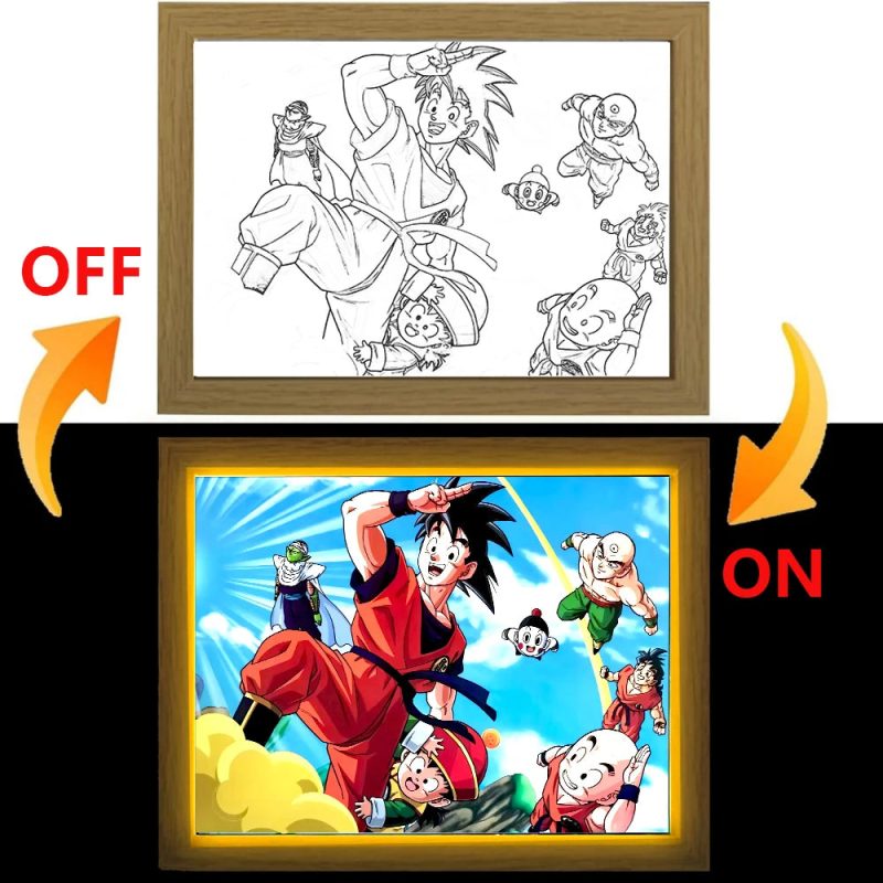 Dragon Ball Light Painting Photo Frame  LED Night Light - Image 12