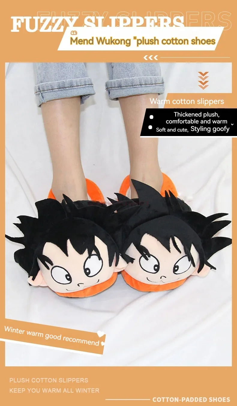 Son Goku Plush Cotton Shoes - Image 7